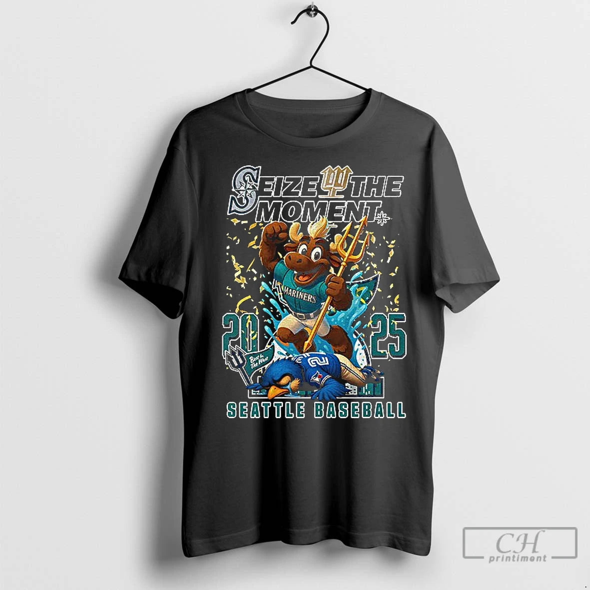 Classic Seattle Mariners Beat Toronto Blue Jays Mascot 2025 Mlb Baseball Game Day