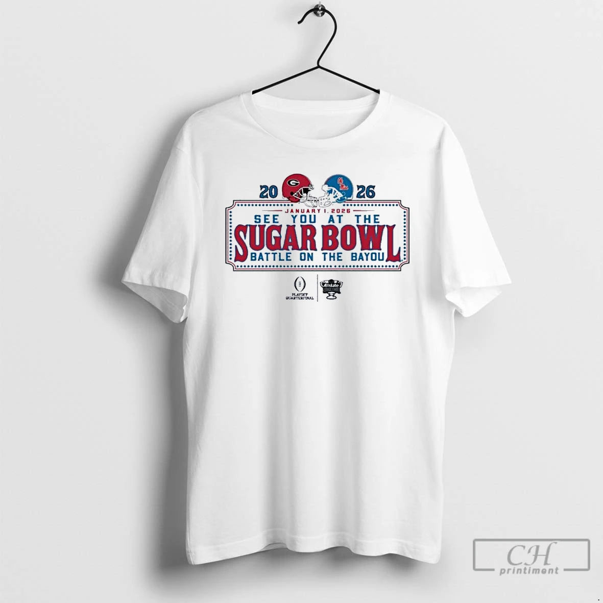 Classic See You At The Sugar Bowl Dueling Helmet 2026 Georgia Vs Ole Miss T-Shirts, Hoodie, Sweatshirt | AU18TeeNovaLab.com