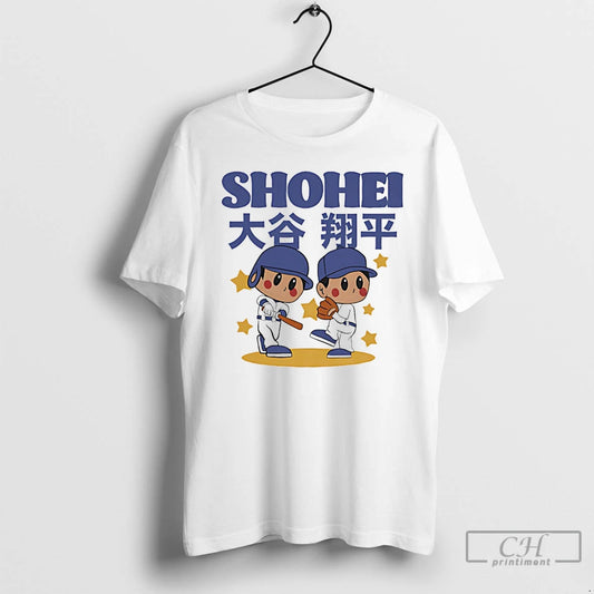 Classic Shohei Ohtani Los Angeles Dodgers Superstar Cartoon T Shirts