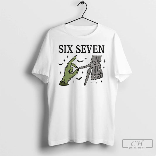 Classic Skeleton Ssix Seven Hands Halloween T Shirts