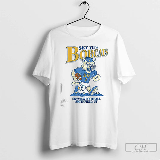 Classic Sky View Bobcats Football Mascot 2025 T Shirts