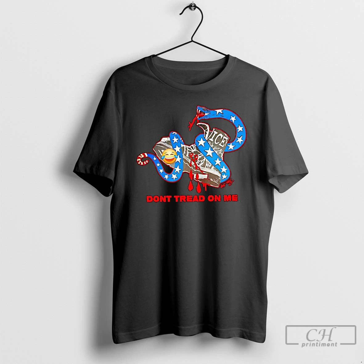 Classic Snake Gadsden Flag And Ice Boot Dont Tread On Me T Shirts