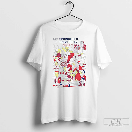 Classic Springfield University Class Of 93 Comic T-Shirts, Hoodie, Sweatshirt | AU18TeeNovaLab.com