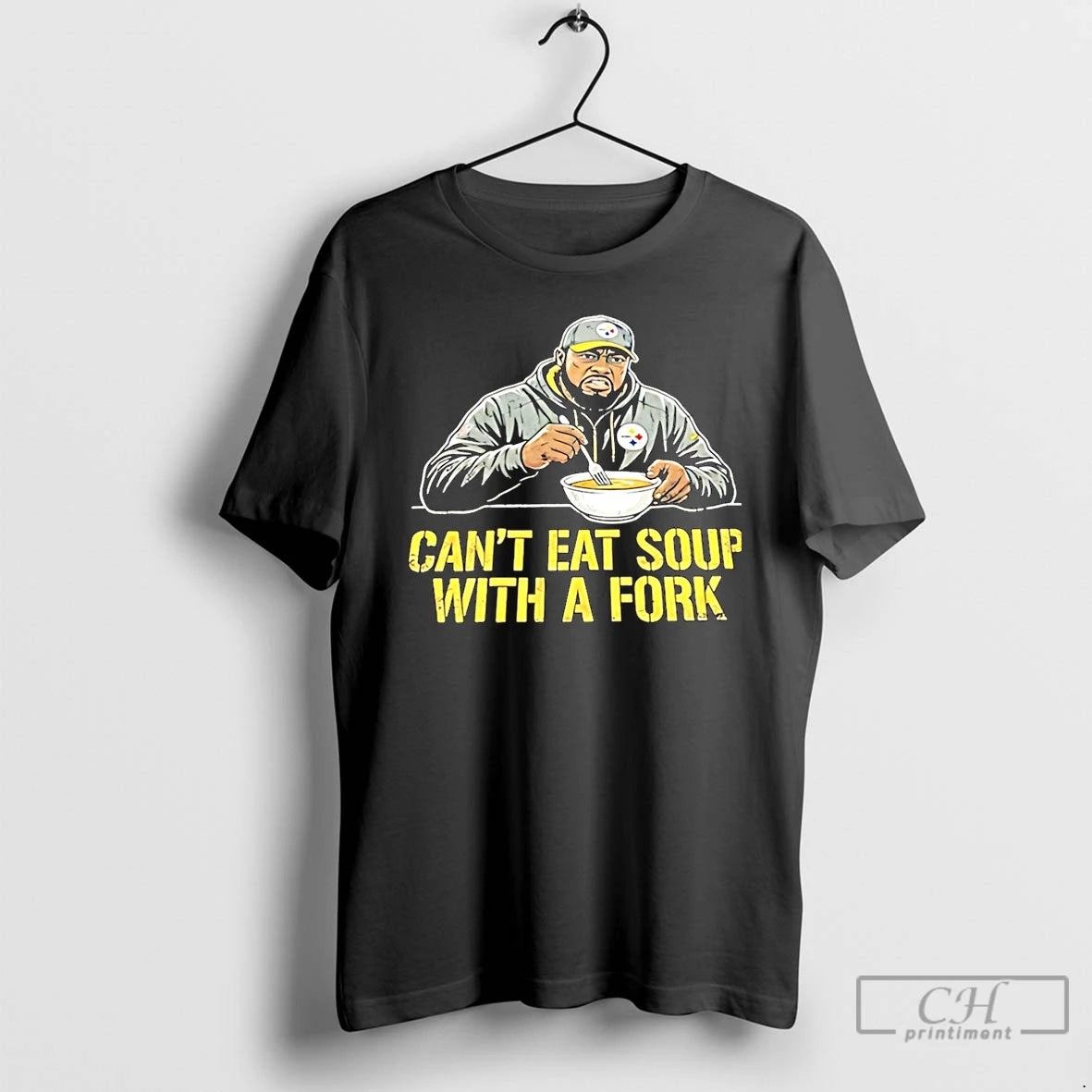 Classic Steelers Coach Mike Tomlin Cant Eat Soup With A Fork Christmas T Shirts Sweater Hoodie, Sweatshirt