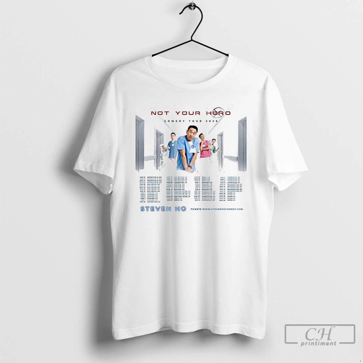 Classic Steven Ho The Not Your Hero Comedy Tour 2026 T-Shirts, Hoodie, Sweatshirt | AU18TeeNovaLab.com