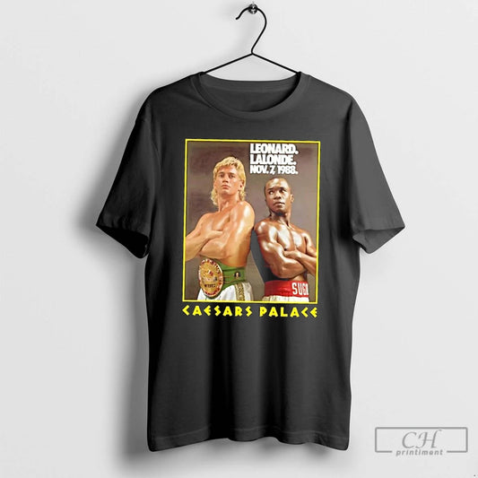 Classic Sugar Ray Leonard Lalonde Nov 7 1988 Caesars Palace T-Shirts, Hoodie, Sweatshirt | AU18TeeNovaLab.com
