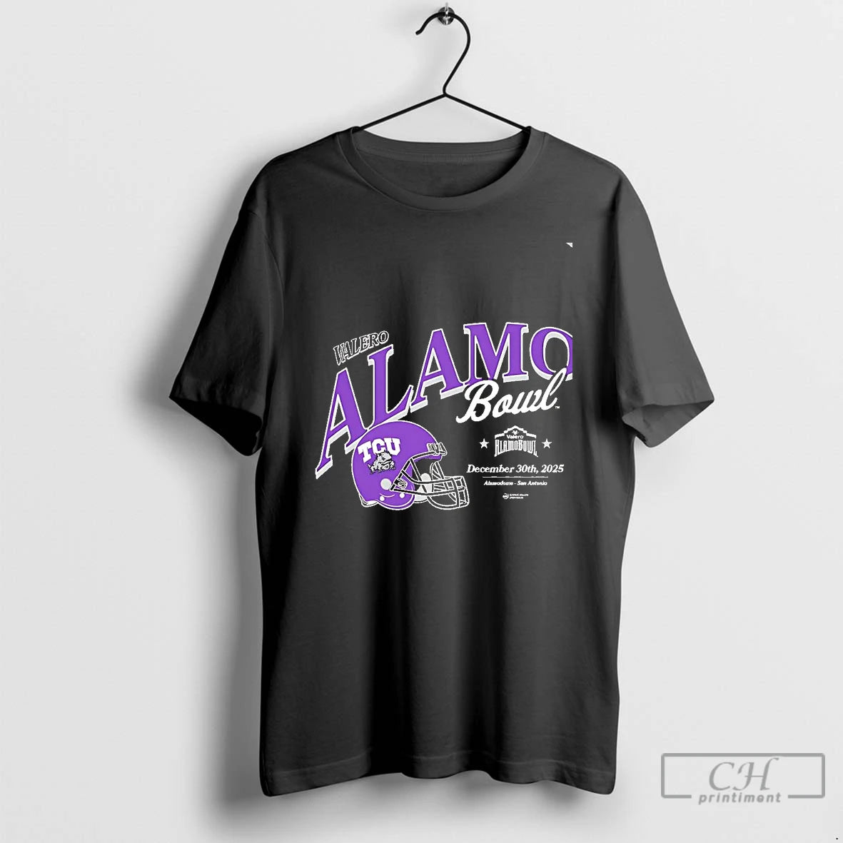 Classic Tcu Horned Frogs 2025 Valero Alamo Bowl Helmet Chriast T-Shirts, Hoodie, Sweatshirt | AU18TeeNovaLab.com