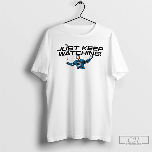 Classic Tate Mcrae San Jose Sharks Just Keep Watching T-Shirts, Hoodie, Sweatshirt | AU18TeeNovaLab.com