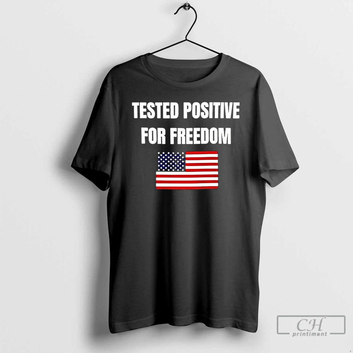 Classic Tested Positive For Freedom Flag T-Shirts, Hoodie, Sweatshirt | AU18TeeNovaLab.com