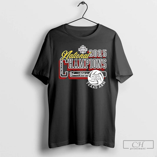 Classic Texas Am Aggies Womens Volleyball 2025 National Champions Logo T-Shirts, Hoodie, Sweatshirt | AU18TeeNovaLab.com