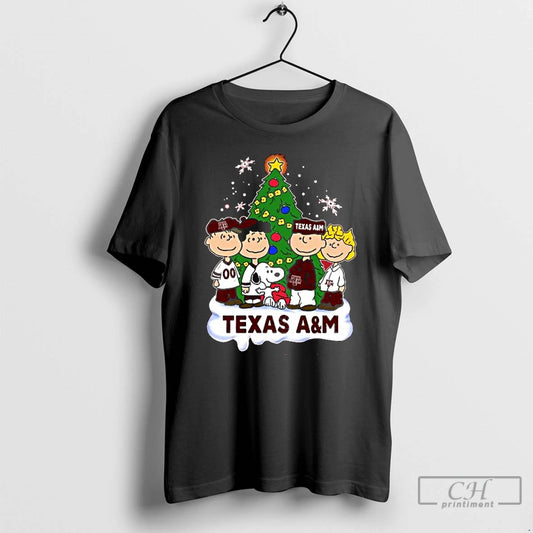 Classic Texas Am Aggies X The Peanuts Merry Christmas T Shirts
