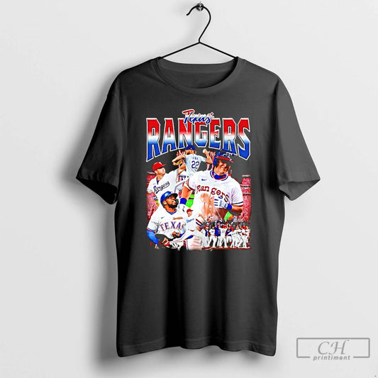 Classic Texas Rangers Team Collage Celebrate 2025 T-Shirts, Hoodie, Sweatshirt | AU18TeeNovaLab.com