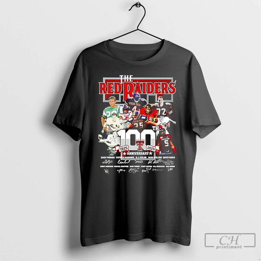 Classic Texas Tech Red Raiders 100th Anniversary 1925 2025 Signatures T-Shirts, Hoodie, Sweatshirt | AU18TeeNovaLab.com