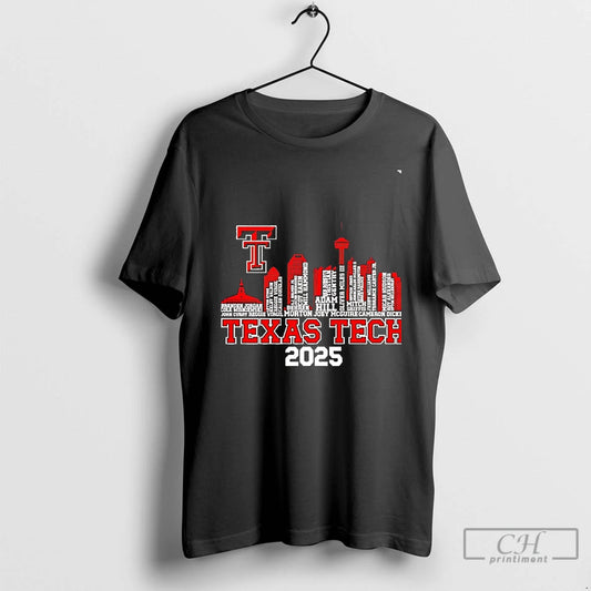 Classic Texas Tech Red Raiders 2025 City Skyline Players Names Chriast T-Shirts, Hoodie, Sweatshirt | AU18TeeNovaLab.com