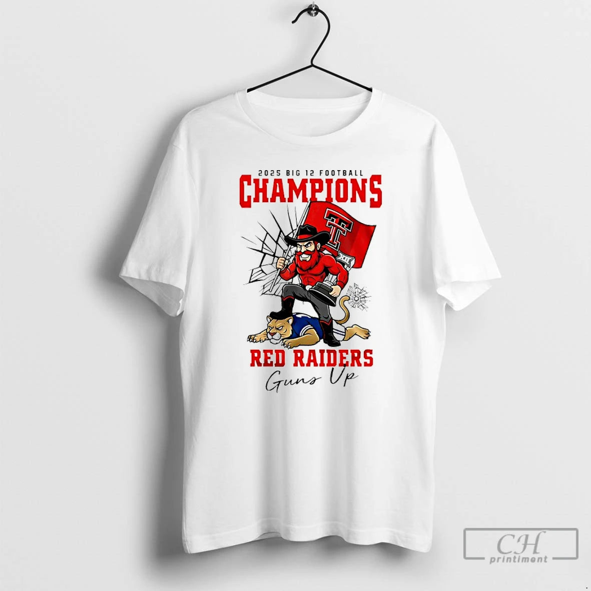Classic Texas Tech Red Raiders Ncaa 2025 Big 12 Football Champions Guns Up T Shirts Hoodie, Sweatshirt | AU18TeeNovaLab.com