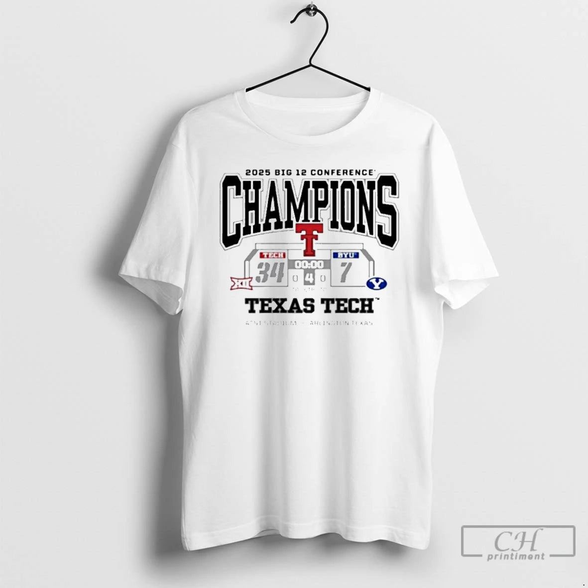 Classic Texas Tech Red Raiders Vs Byu Cougars 2025 Big 12 Conference Champions T Shirts Hoodie, Sweatshirt