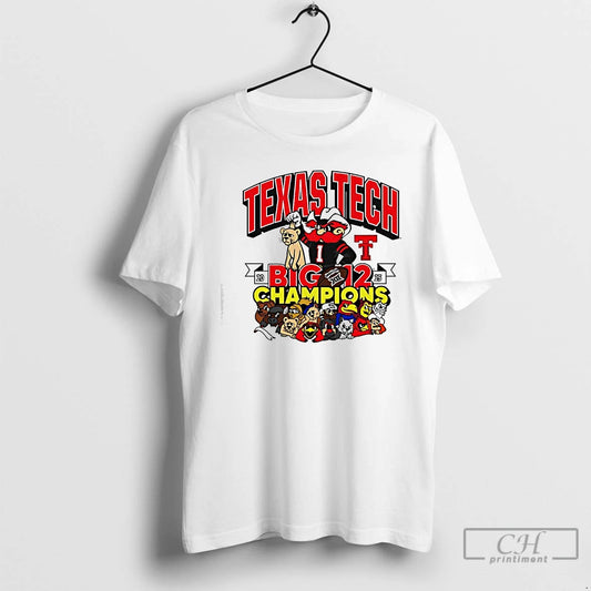 Classic Texas Tech Red Raiders Mascot Big 12 Conference Champions 2025