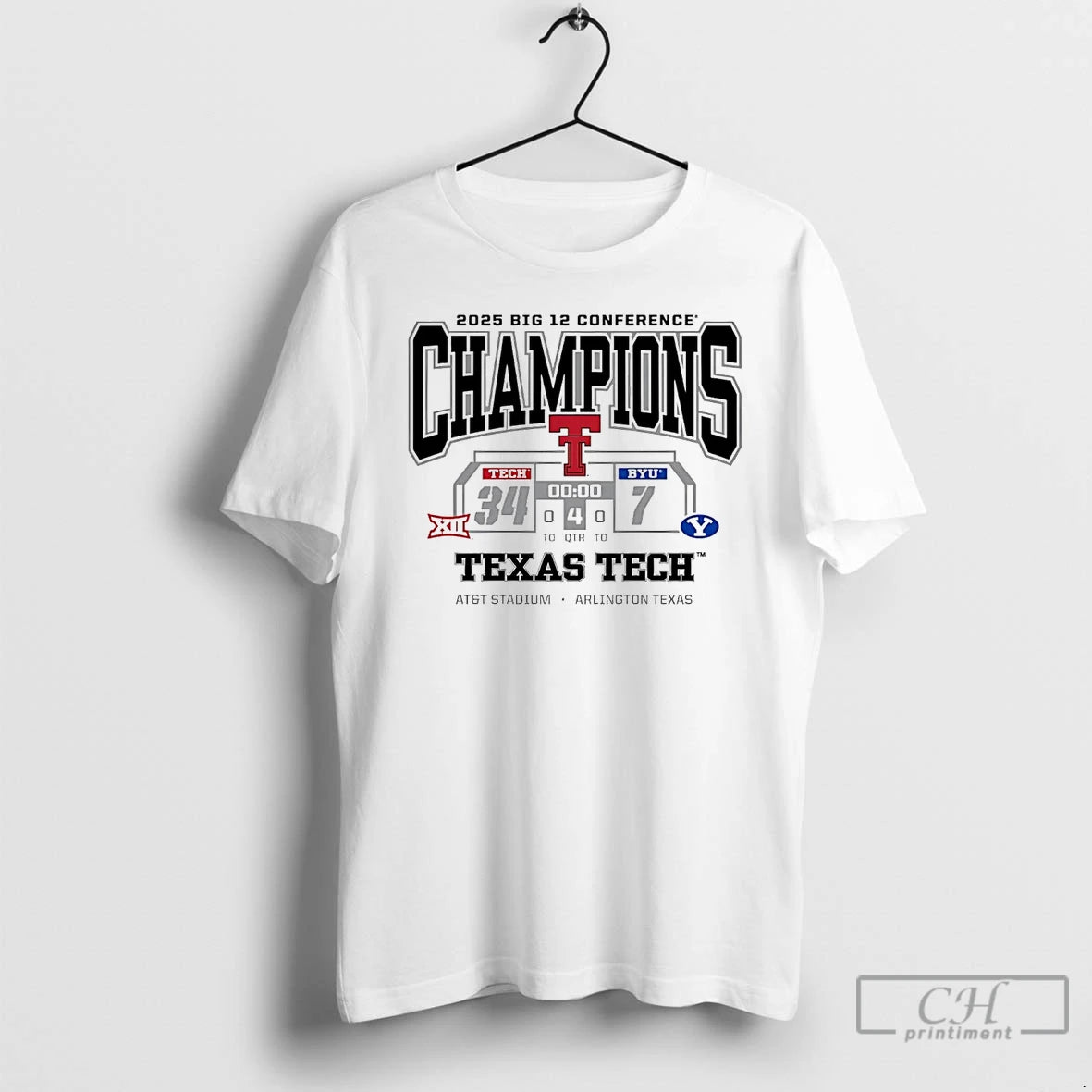 Classic Texas Tech Football 2025 Big 12 Conference Champions Beat Byu Cougars T Shirts Sweater Hoodie, Sweatshirt