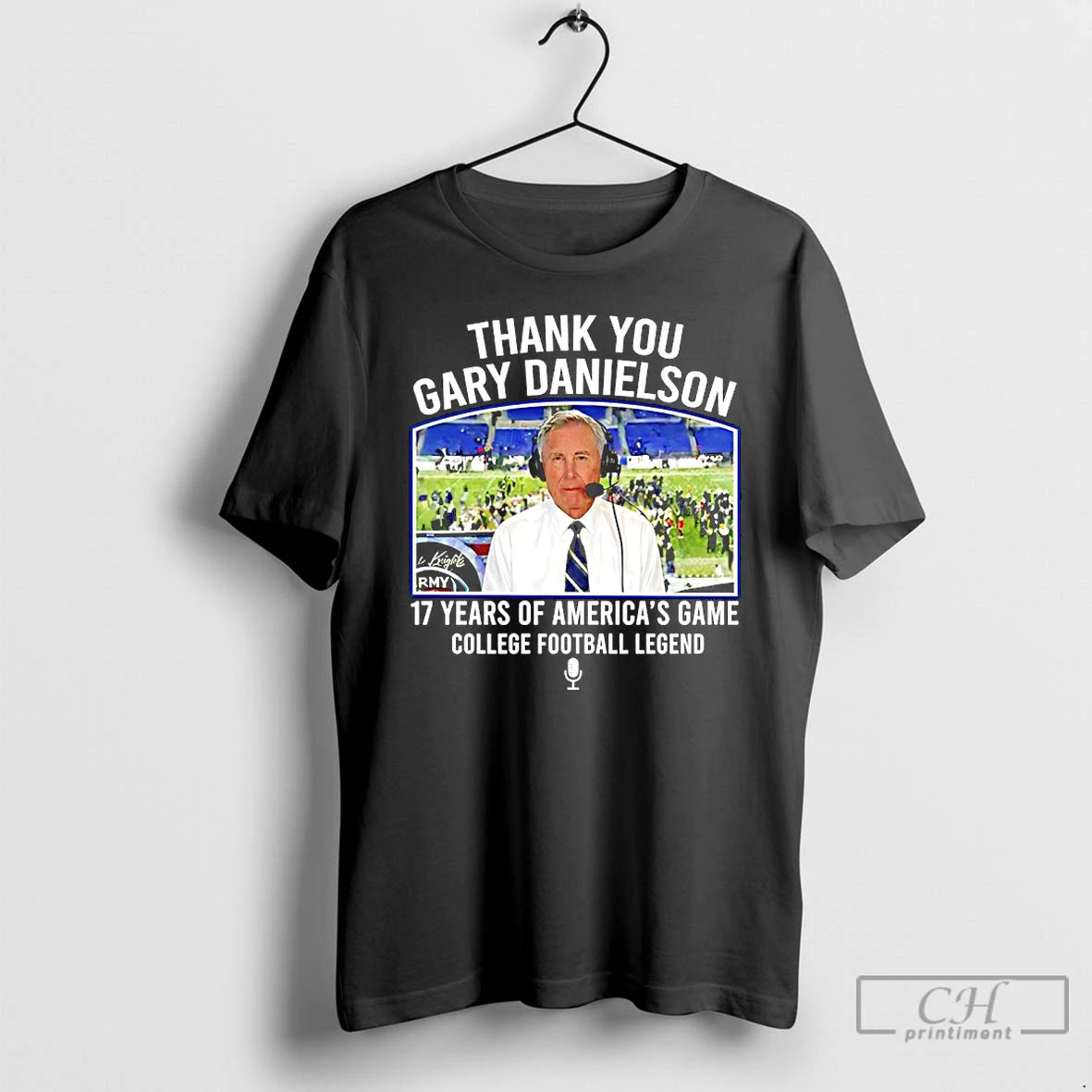 Classic Thank You Gary Danielson 17 Years Of Americas Game College Football Legend T Shirts Hoodie, Sweatshirt