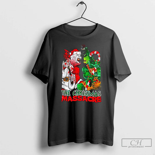 Classic The Christmas Massacre Santa Claus And Grinch Monters
