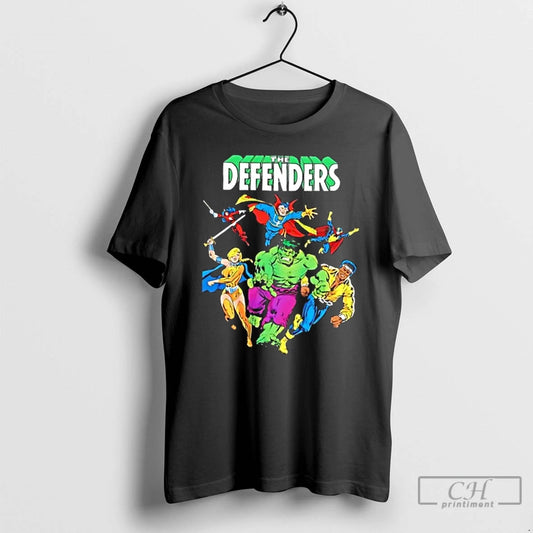 Classic The Defenders Superheroes Cartoon T Shirts