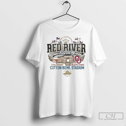 Classic The Gameday Red River Rivalry 2025 Texas Vs Oklahoma T Shirts