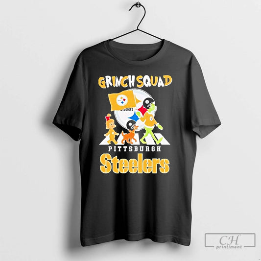 Classic The Grinch Cindy Lou And Max X Pittsburgh Slers Grinch Squad Road Abbey Christmas T-Shirts, Hoodie, Sweatshirt