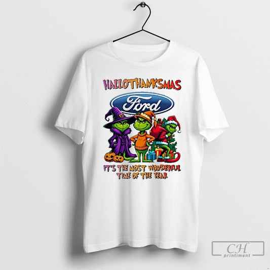 Classic The Grinch Ford Motor Logo Hallothanksmas Its The Most Wonderful Time Of The Year