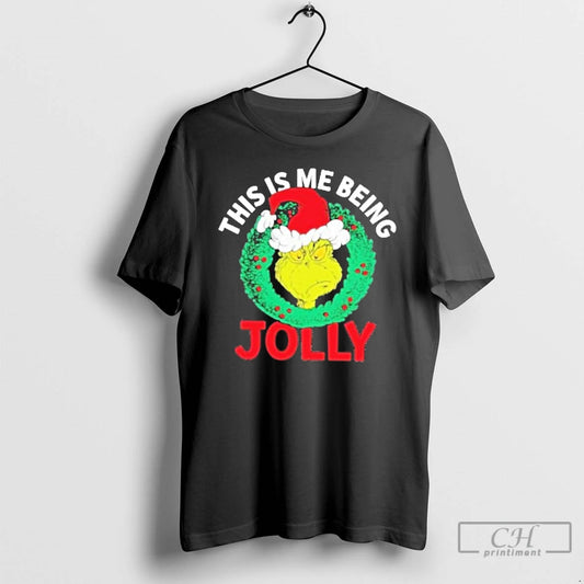 Classic The Grinch This Is Me Being Jolly Christmas T-Shirts, Hoodie, Sweatshirt | AU18TeeNovaLab.com