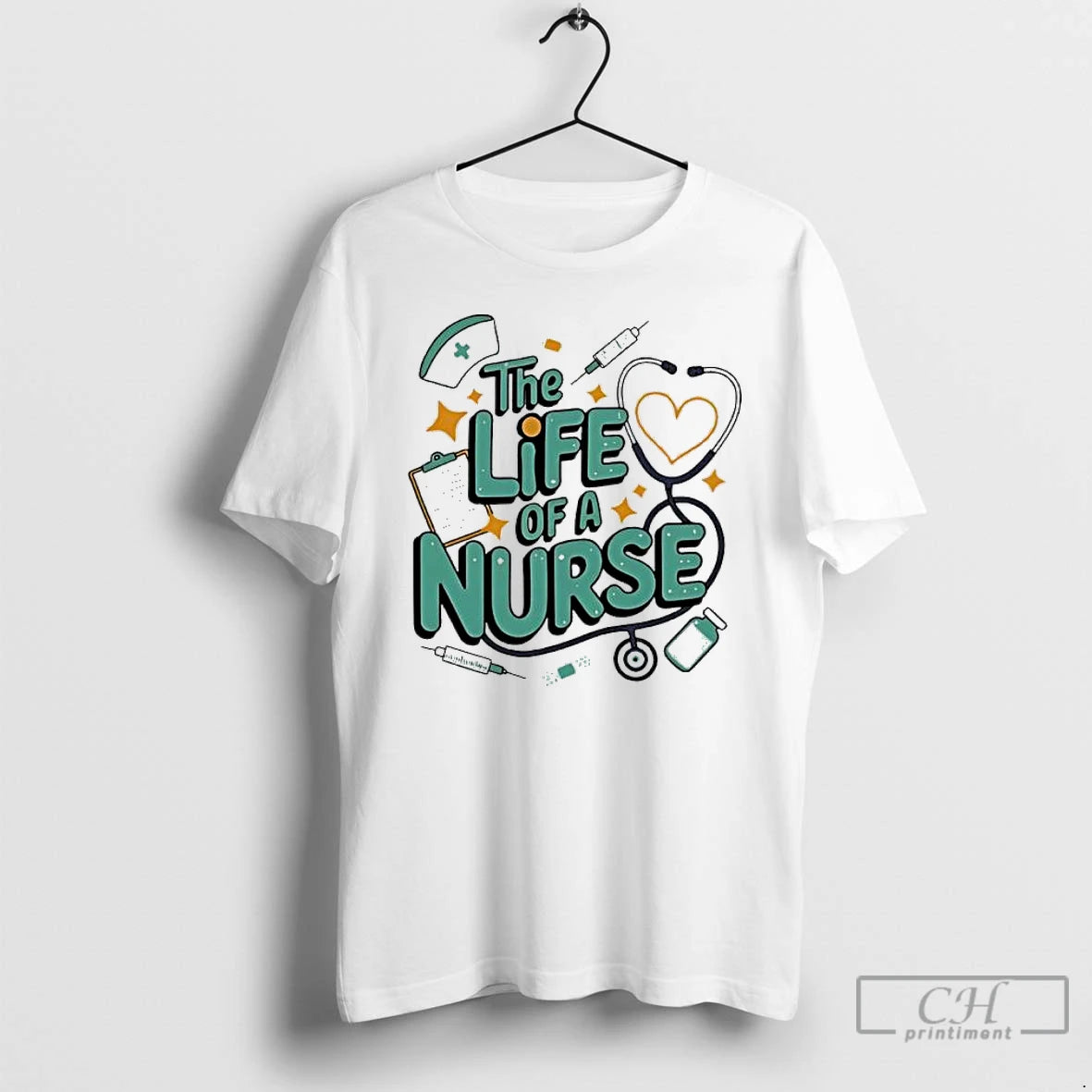 Classic The Life Of A Nurse Design T-Shirts, Hoodie, Sweatshirt | AU18TeeNovaLab.com