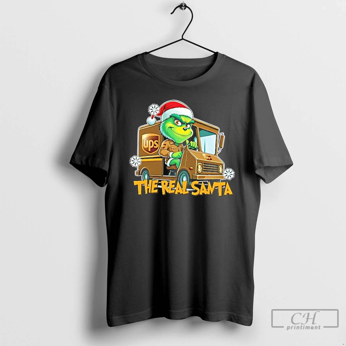 Classic The Real Santa Funny Christmas Carrier Grinch T-Shirts, Hoodie, Sweatshirt | AU18TeeNovaLab.com