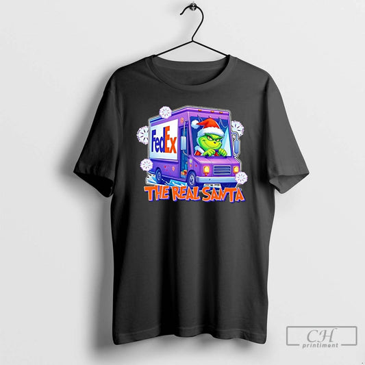 Classic The Real Santa Grinch Christmas Carrier T-Shirts, Hoodie, Sweatshirt | AU18TeeNovaLab.com