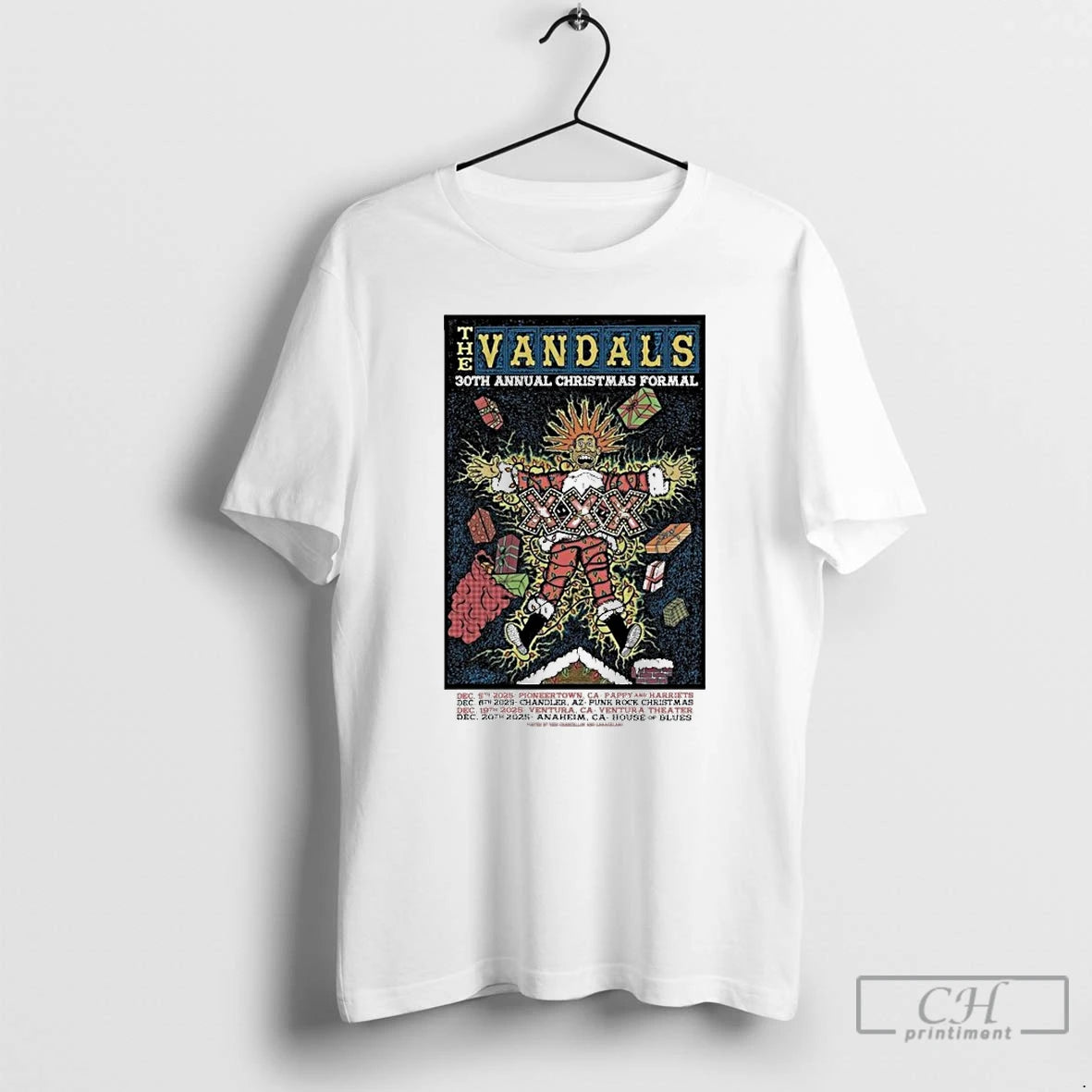 Classic The Vandals 30th Annual Christmas Formal Dec 19 2025 In Ventura Ca T Shirts Hoodie, Sweatshirt | AU18TeeNovaLab.com