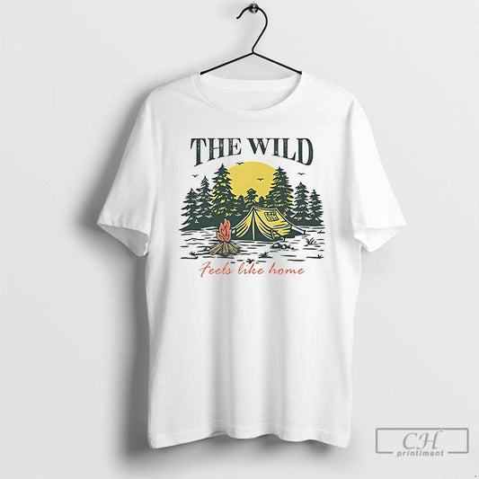 Classic The Wild Feels Like Home Vintage T-Shirts, Hoodie, Sweatshirt | AU18TeeNovaLab.com