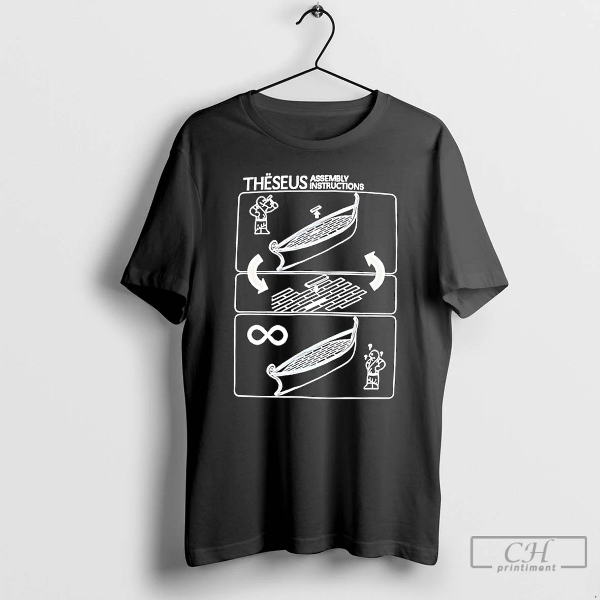 Classic Theseus Assembly Instructions Funny Philosophy T-Shirts, Hoodie, Sweatshirt | AU18TeeNovaLab.com