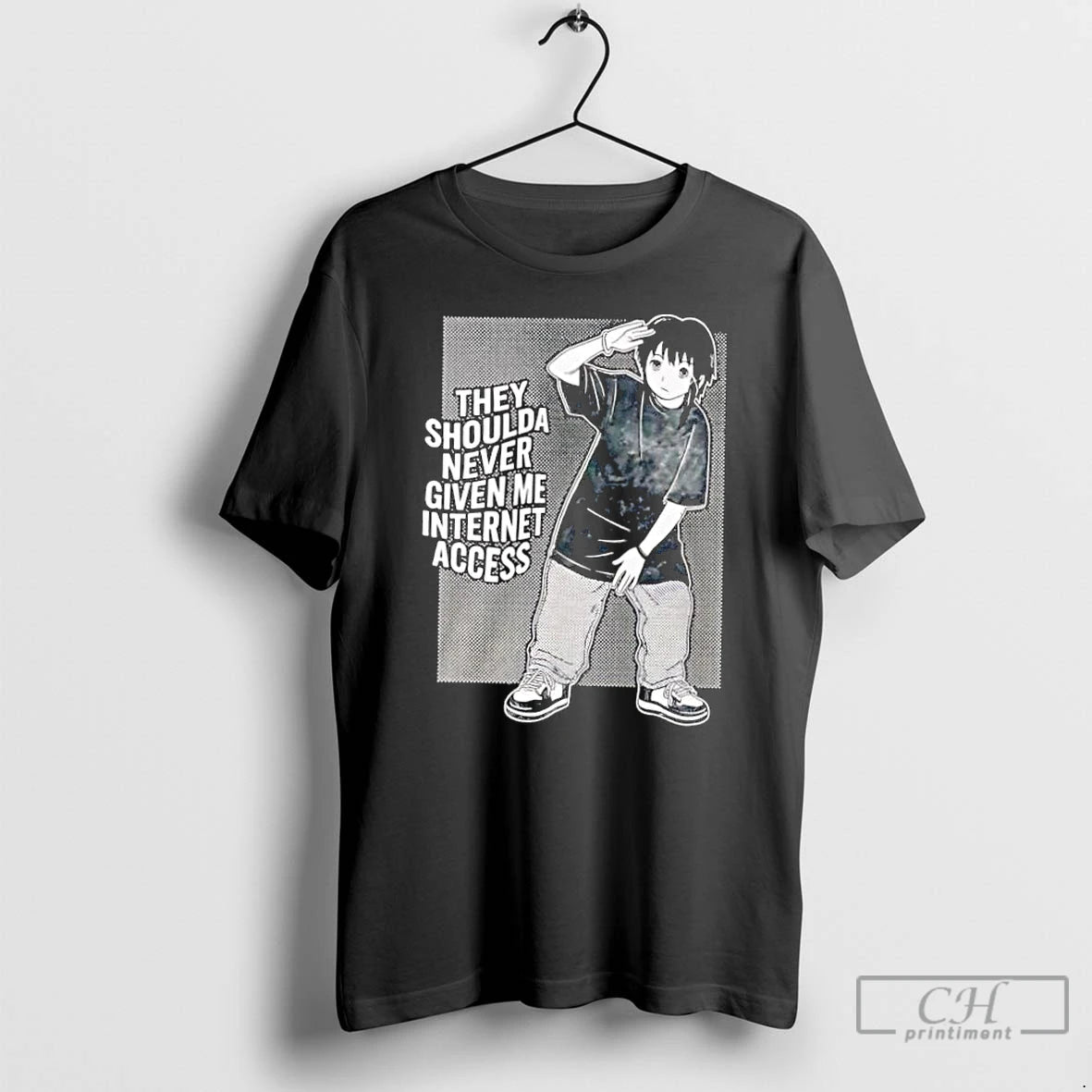 Classic They Shoulda Never Given Me Internet Access Vintage T-Shirts, Hoodie, Sweatshirt | AU18TeeNovaLab.com