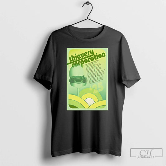 Classic Thievery Corporation Midwest And South American 2025 Tour Posters T Shirts