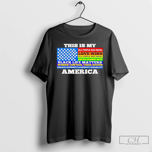 Classic This Is My America Black Life Matters T-Shirts, Hoodie, Sweatshirt | AU18TeeNovaLab.com
