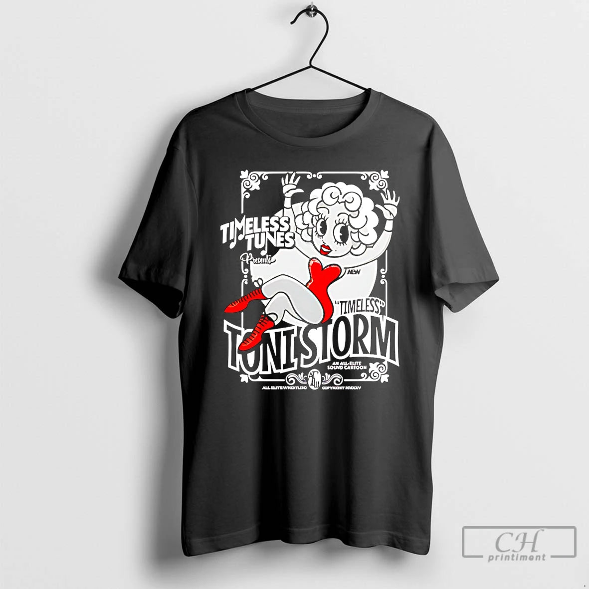 Classic Toni Storm Timeless Tunes Aew Cartoon T Shirts