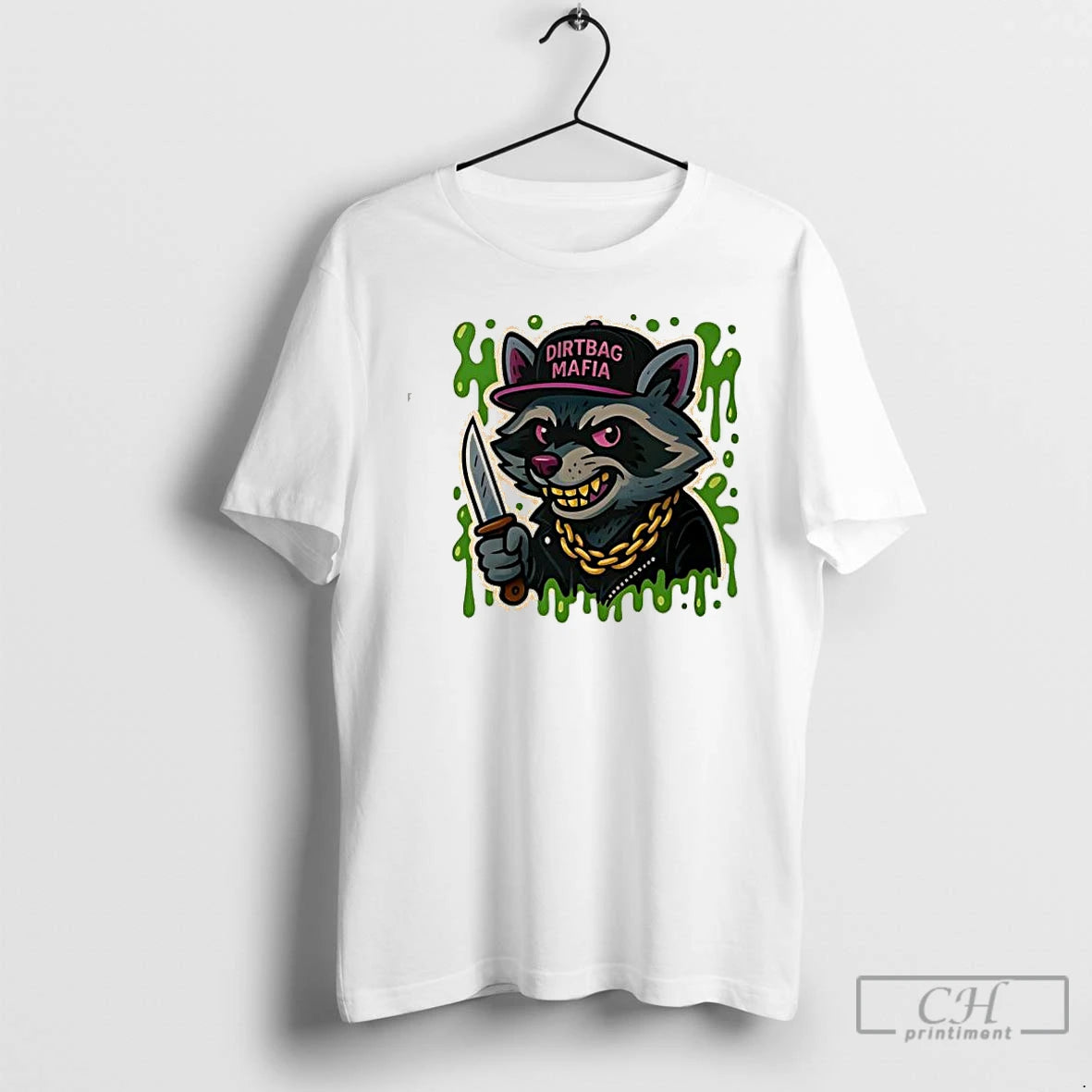 Classic Trash Panda Hat Dirtbag Mafia Art T-Shirts, Hoodie, Sweatshirt | AU18TeeNovaLab.com