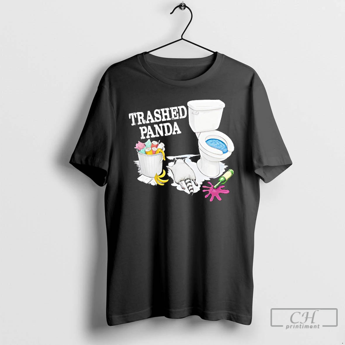 Classic Trashed Panda Funny Drunk Raccoon Funny T-Shirts, Hoodie, Sweatshirt | AU18TeeNovaLab.com