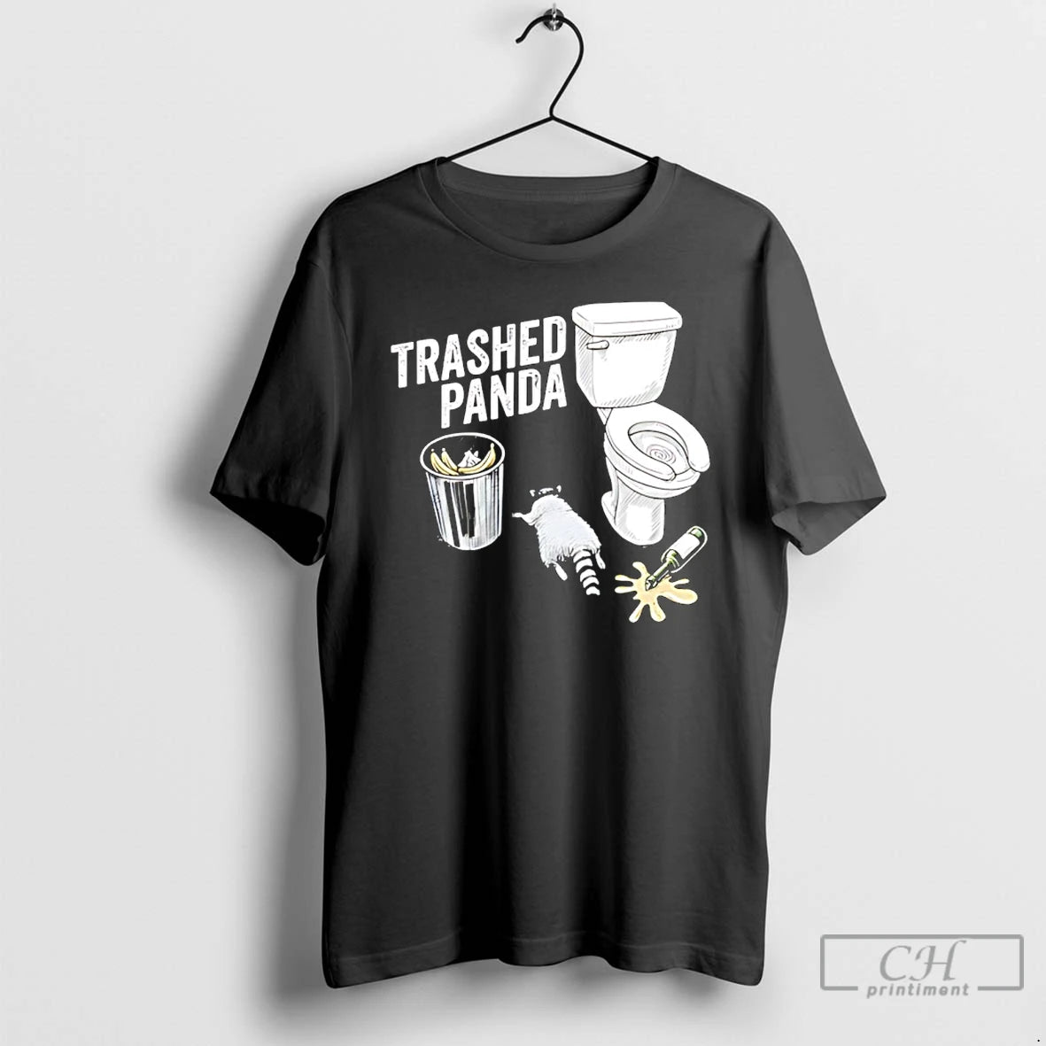 Classic Trashed Panda Drunk Raccoon Funny T-Shirts, Hoodie, Sweatshirt | AU18TeeNovaLab.com