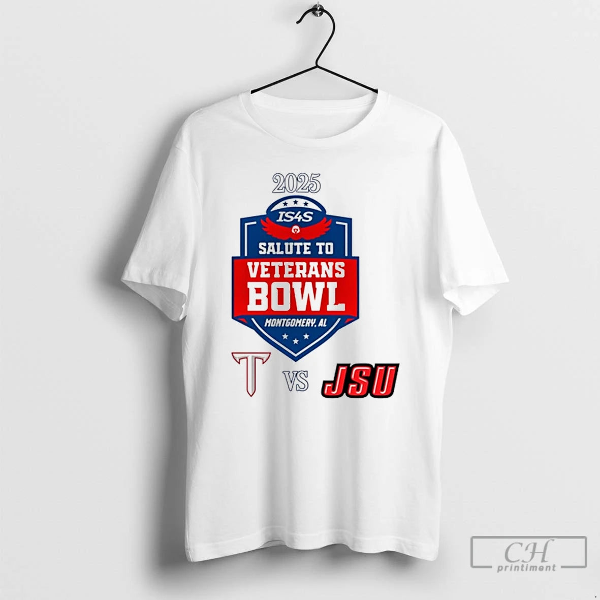 Classic Troy Trojans Vs Jacksonville State Gamecocks 2025 Salute To Veterans Bowl Christmas T Shirts Hoodie, Sweatshirt