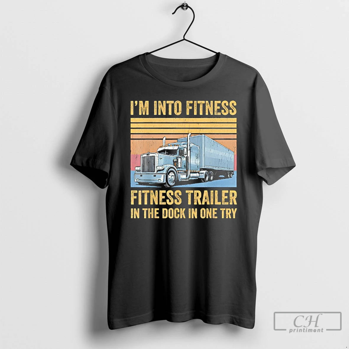 Classic Trucker Pun Fitness Whole Trailer In The Dock In One Try T Shirts Sweater Hoodie, Sweatshirt | AU18TeeNovaLab.com