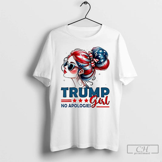 Classic Trump Maga 2025 Girl No Apologies T-Shirts, Hoodie, Sweatshirt | AU18TeeNovaLab.com