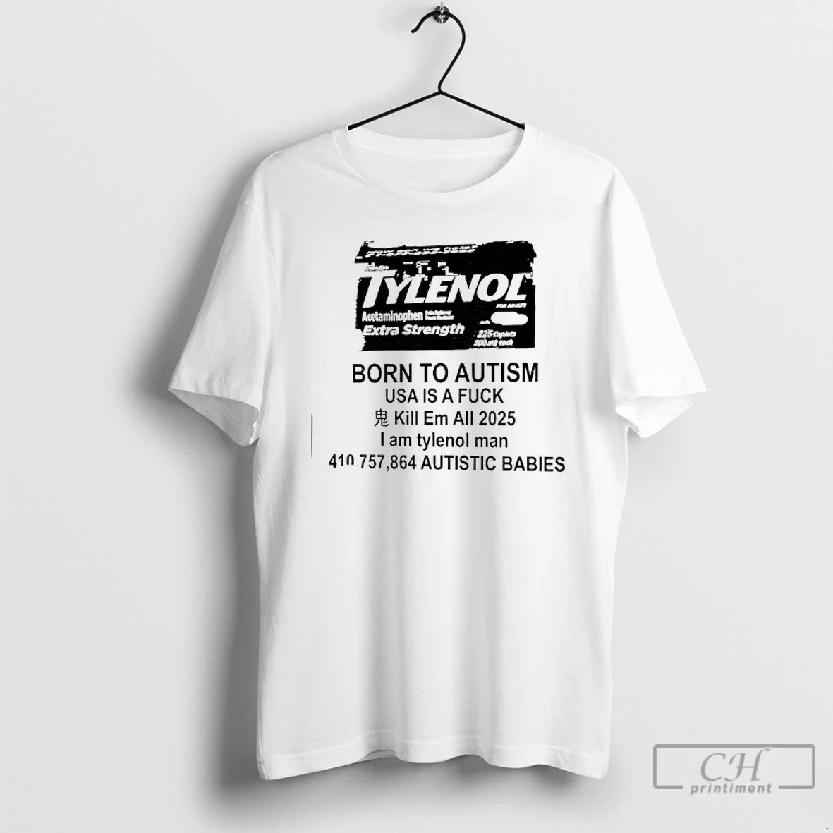 Classic Tylenol Born To Autism Usa Is A Fuck Kill Em All 2025 T Shirts Hoodie, Sweatshirt | AU18TeeNovaLab.com