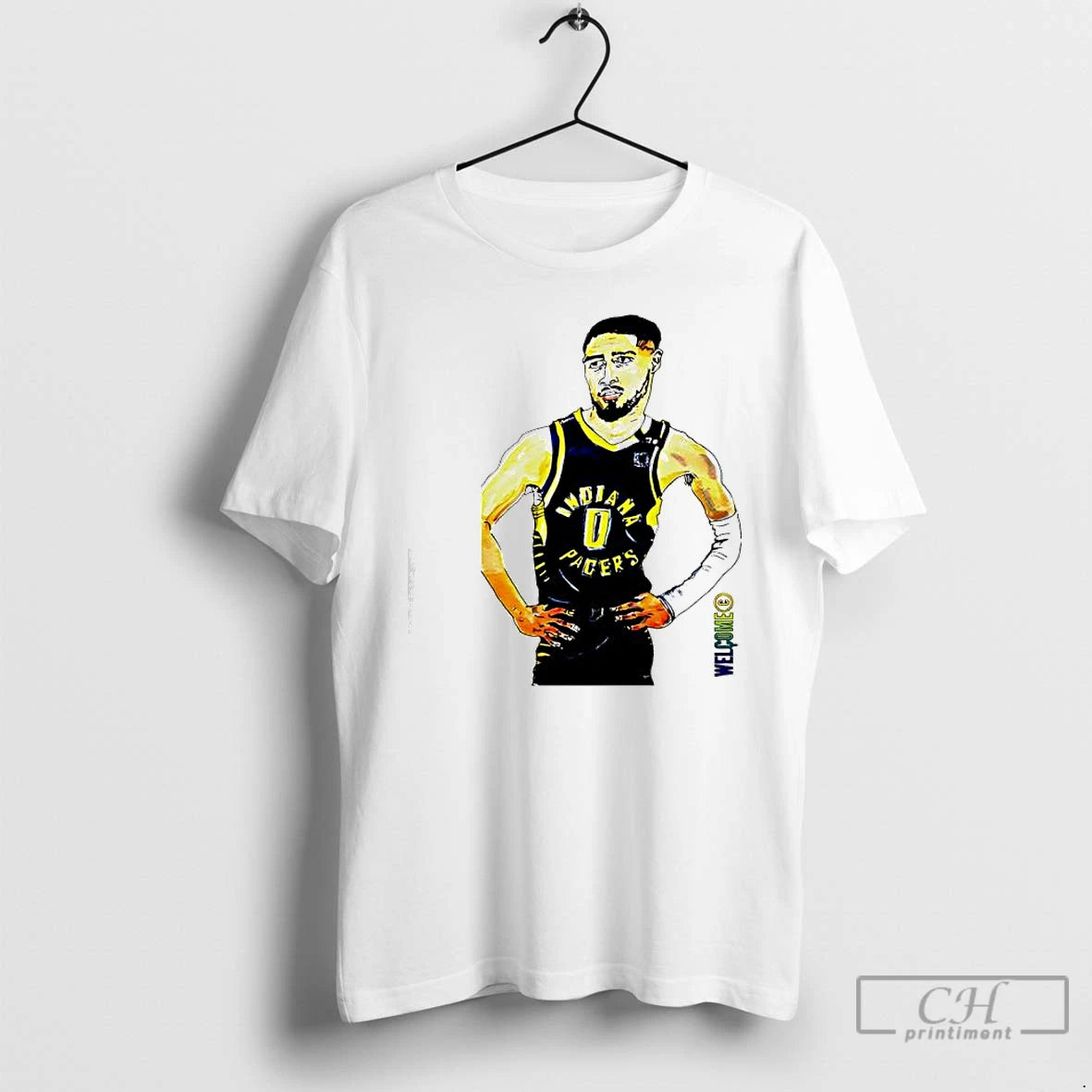 Classic Tyrese Haliburton Indiana Pacers Basketball Player Wall T-Shirts, Hoodie, Sweatshirt | AU18TeeNovaLab.com
