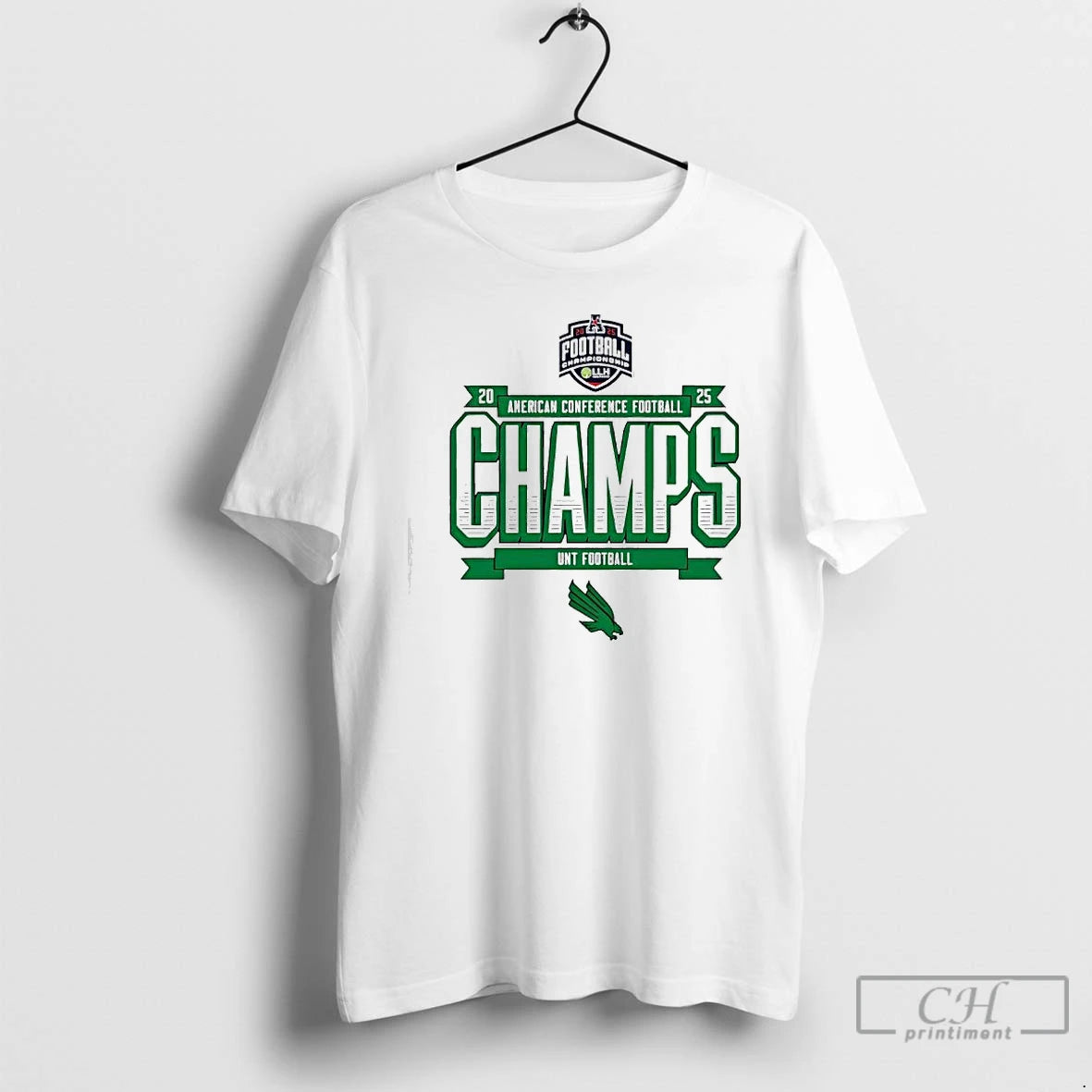 Classic Unt Football 2025 Amercan Conference Champs Logo T-Shirts, Hoodie, Sweatshirt | AU18TeeNovaLab.com