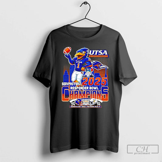 Classic Utsa Roadrunners 2025 Servpro First Responder Bowl Mascot T-Shirts, Hoodie, Sweatshirt | AU18TeeNovaLab.com