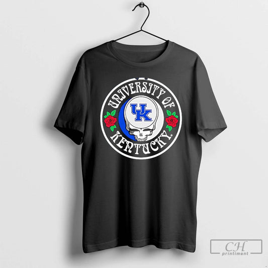 Classic University Of Kentucky Wildcats Sugar Skull Grateful Dead Logo T-Shirts, Hoodie, Sweatshirt | AU18TeeNovaLab.com